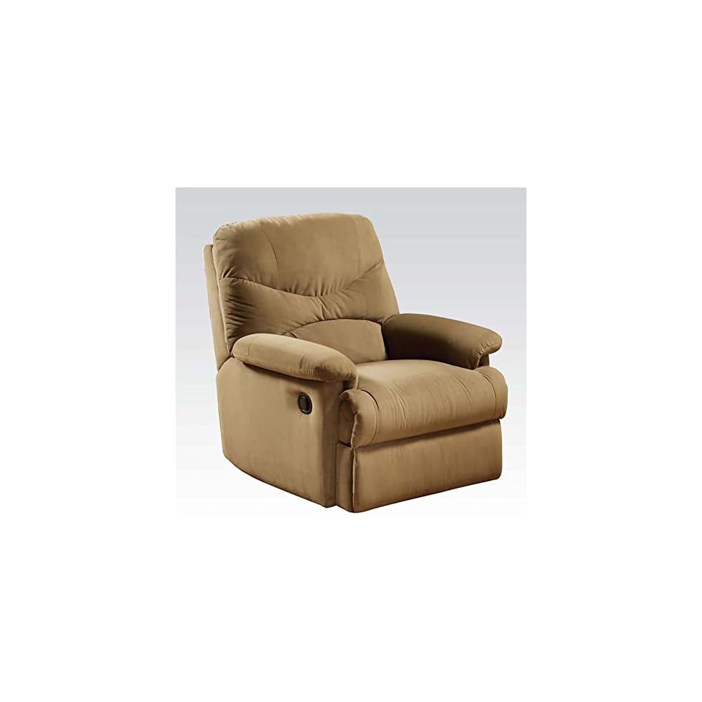 Recliner Chair Single Sofa Manual Breathable Soft Living Room Chair Home Theater Lounge Seating Upholstered Comfortable Footrest Recliner Chair for Reception Bedroom Official