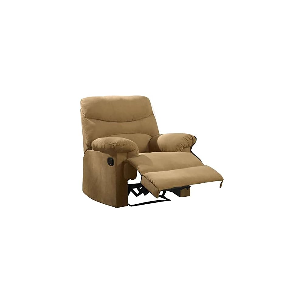 Recliner Chair Single Sofa Manual Breathable Soft Living Room Chair Home Theater Lounge Seating Upholstered Comfortable Footrest Recliner Chair for Reception Bedroom Official