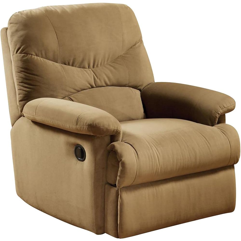 Recliner Chair Single Sofa Manual Breathable Soft Living Room Chair Home Theater Lounge Seating Upholstered Comfortable Footrest Recliner Chair for Reception Bedroom Official